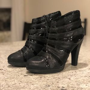 Isola Leather Booties, Size 9.5